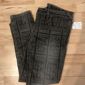 Free People Aztec print jeans